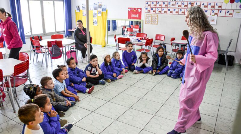 Secretaria de Educação promove projeto com fonoaudióloga nas salas de aula em Ascurra.